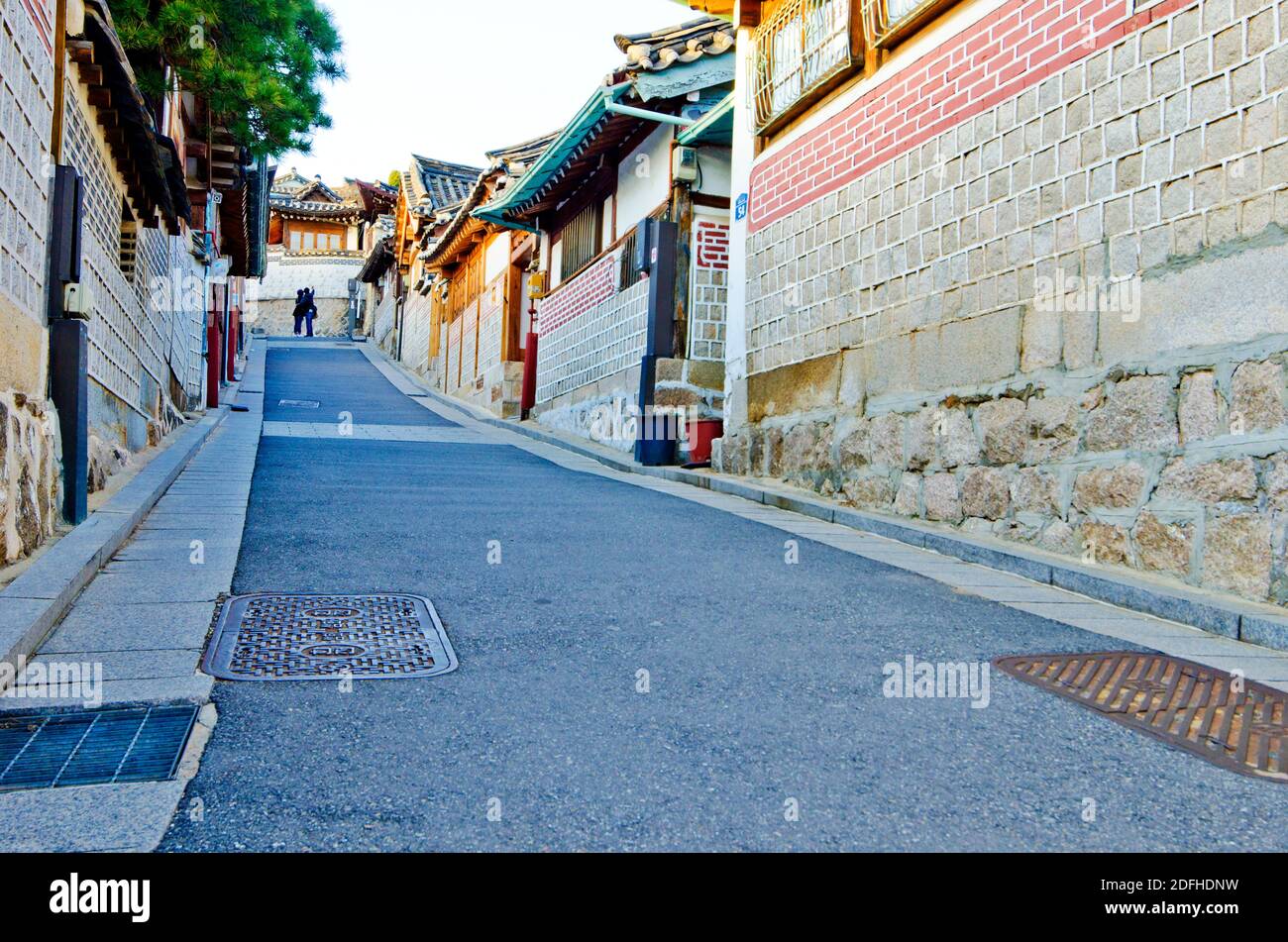 Bukchon Hanok village Korean traditional town in Seoul, South Korea ...