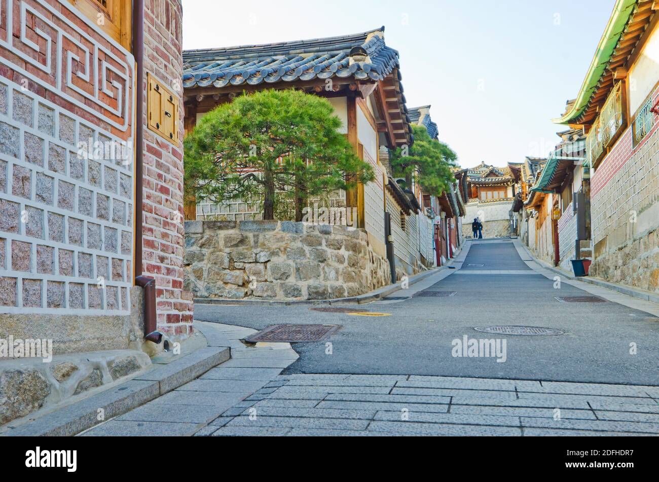 Bukchon Hanok village Korean traditional town in Seoul, South Korea ...