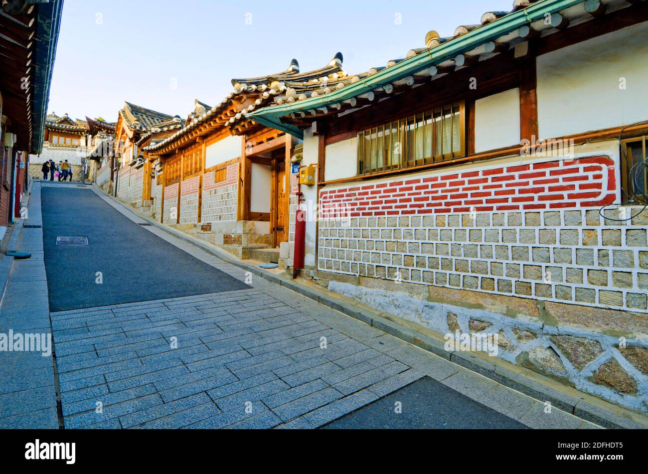 Bukchon Hanok village Korean traditional town in Seoul, South Korea ...