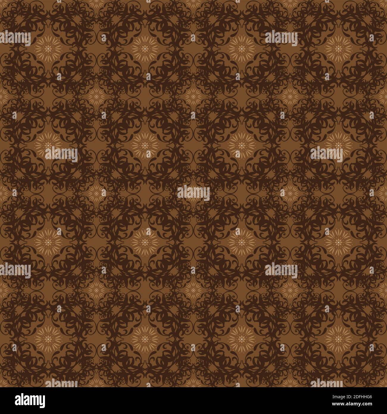 Abstrack pattern on Jember batik with modern dark brown color design ...