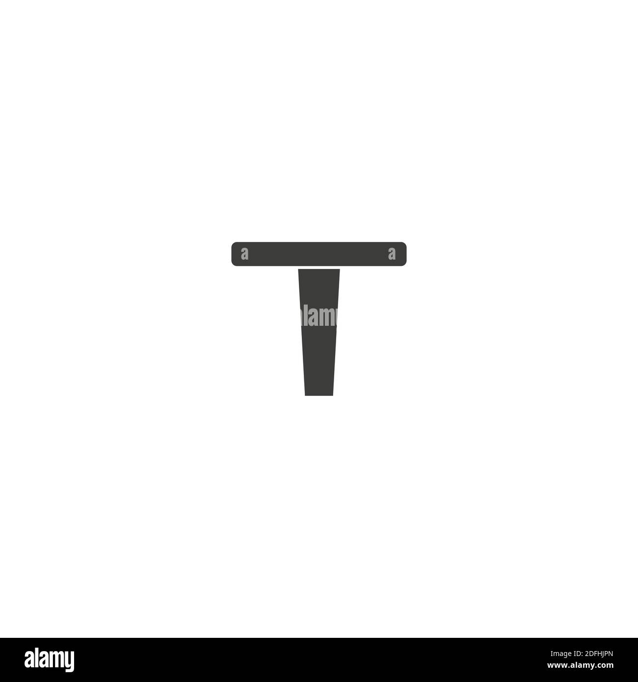 Vector table icon on white backround eps 10 Stock Vector