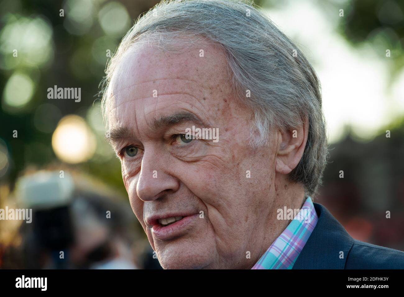 U.S. Democratic Massachusetts Senator Edward Markey, Boston, Massachusetts, USA, 4 Nov. 2020. Liberal Senator Markey became the only candidate to defeat a Kennedy in a Massachusetts election (primary) and incumbent Markey went on to defeat his Republican opponent, Kevin O’Conner in the 2020 general election. Stock Photo