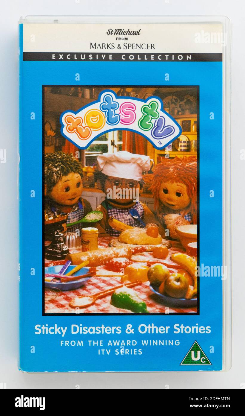 Tots tv - marks and spencer childrens video Stock Photo