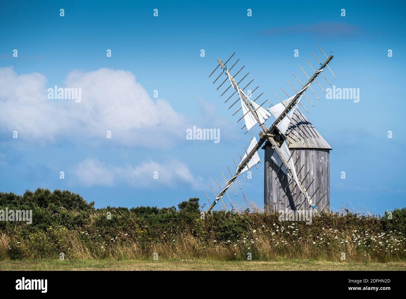 Mill, Cléden-Cap-Sizun, France, Europe Stock Photo