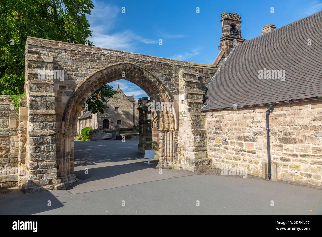 View of the Arch at Repton School, Repton, South Derbyshire, Derbyshire
