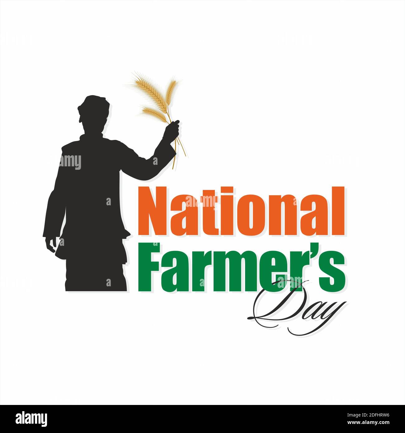 National Farmers Day Banner Design - Illustration Stock Photo - Alamy