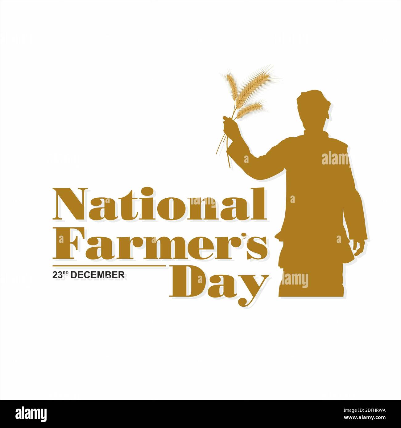 National Farmers Day Banner Design - Illustration Stock Photo - Alamy