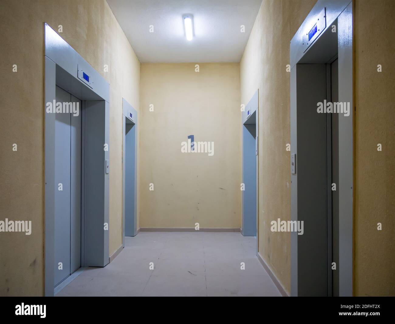 Office lift stairs corridor hi-res stock photography and images - Alamy