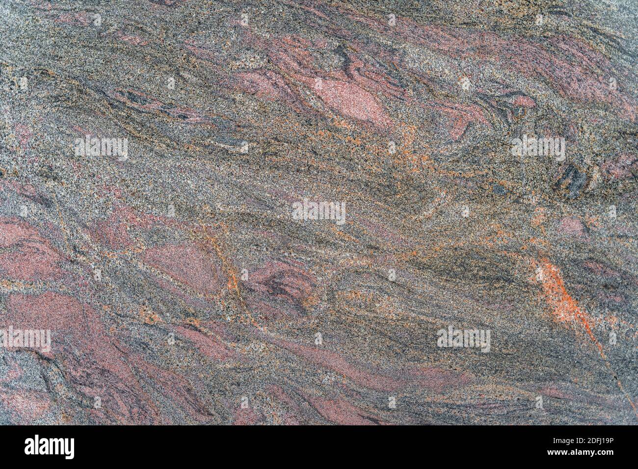 Dark grainy marble with multicoloured wave patterns. High quality texture and background for your projects and creative work Stock Photo