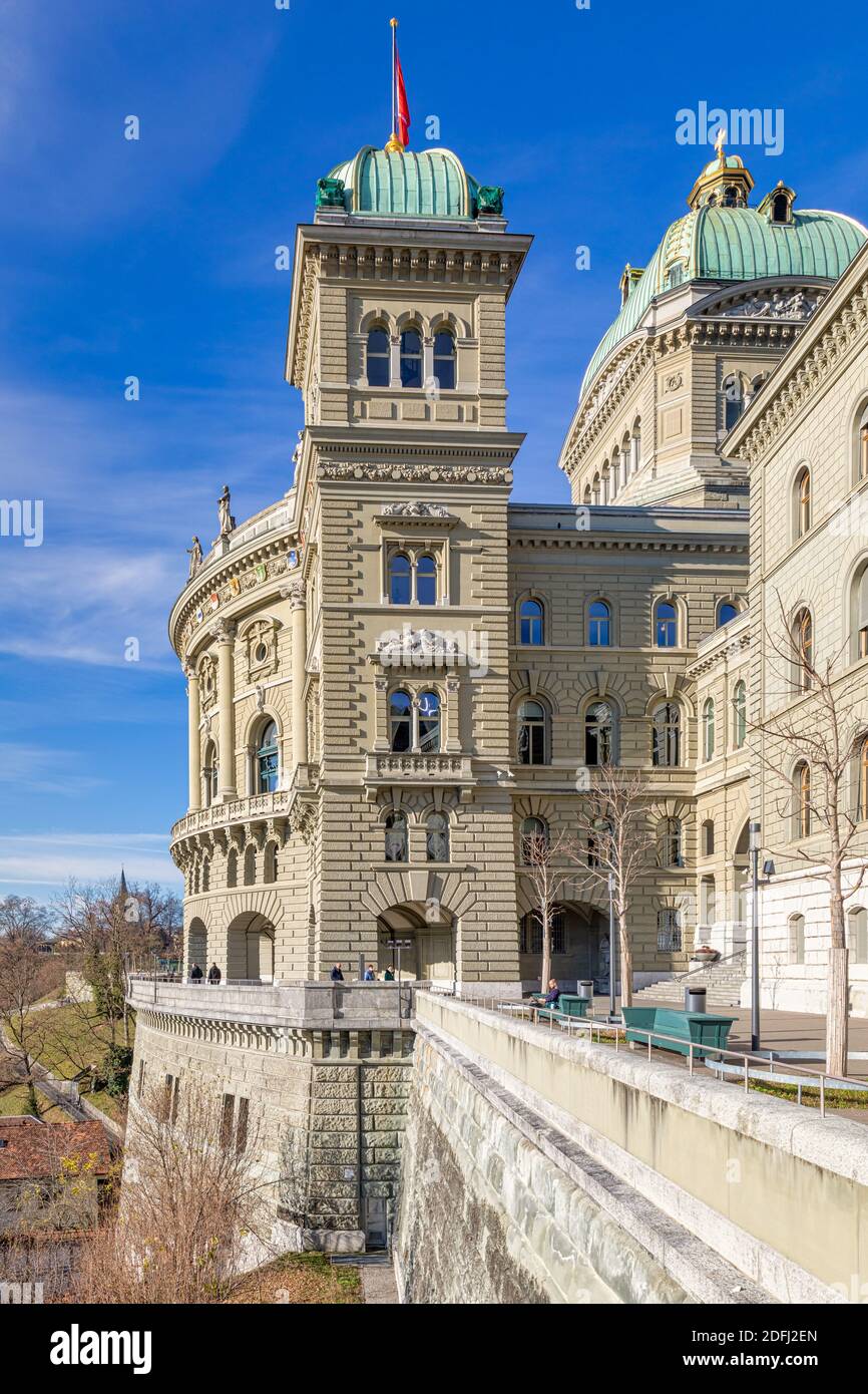 The Federal Assembly, The Swiss Parliament, Bern, Switzerland, Stock Photo