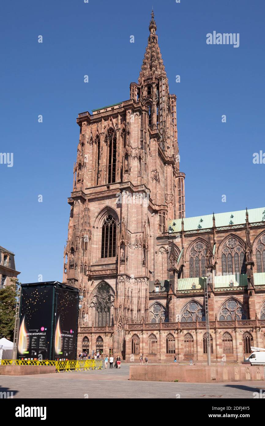 Cathedral Of Strasbourg, Alsace, France, Europe Stock Photo