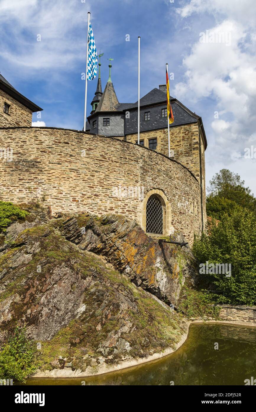 The Core Castle Of Lauenstein Castle With The Moat Stock Photo