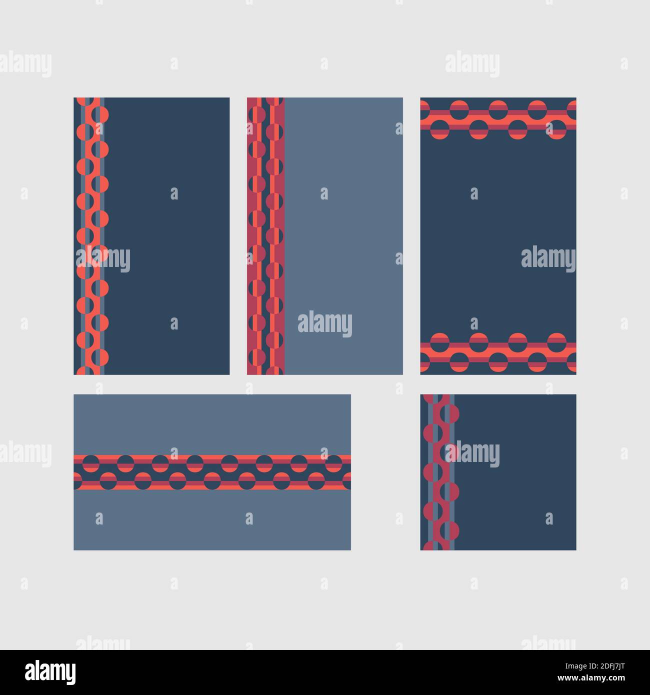 Modern decorative vector frames. Editable design templates for web, social media, promo, ads