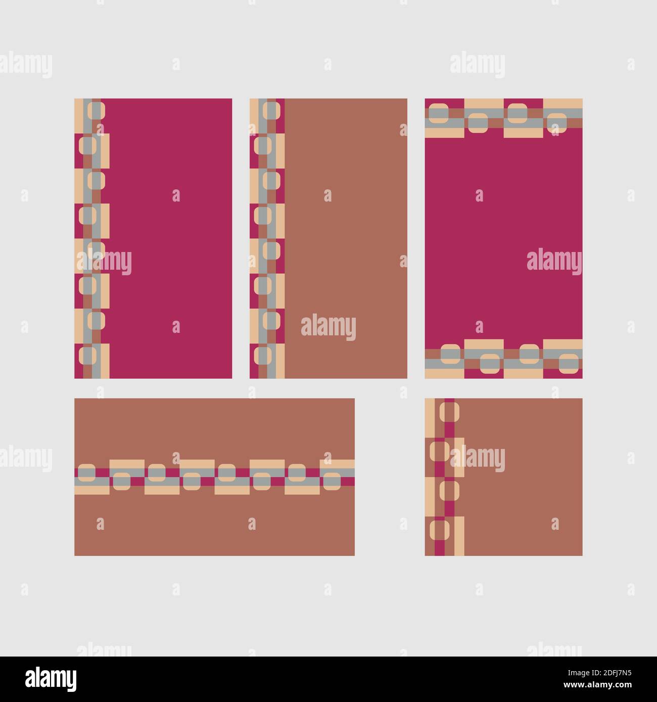 Modern decorative vector frames. Editable design templates for web, social media, promo, ads