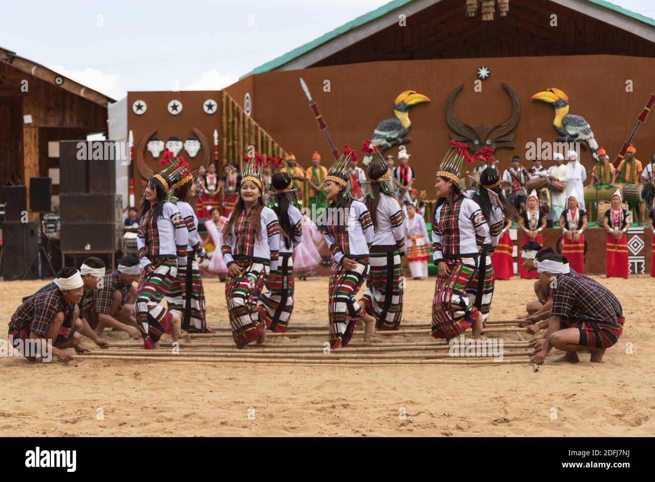 Traditional bamboo dance hires stock photography and images Alamy