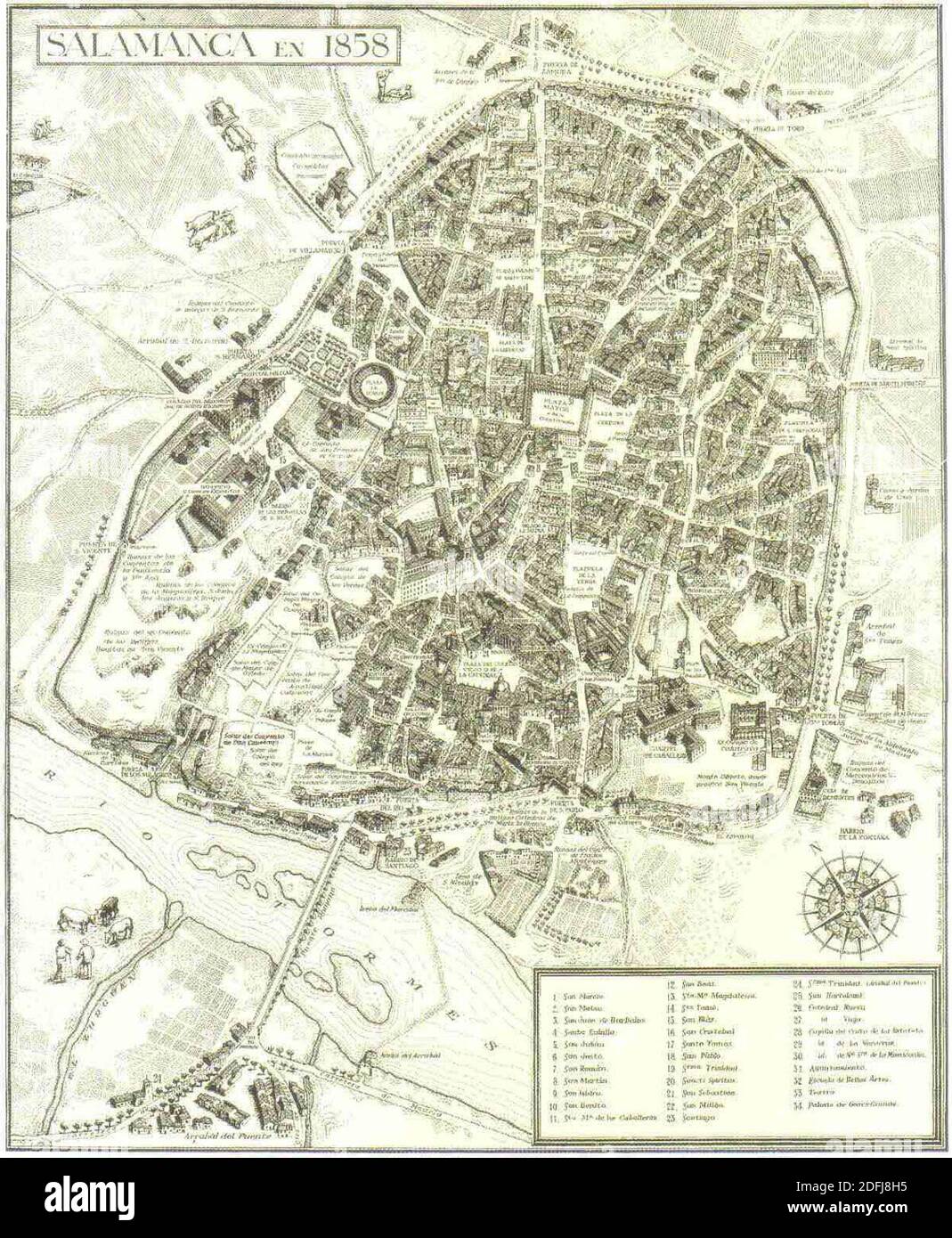 Map of salamanca hires stock photography and images Alamy