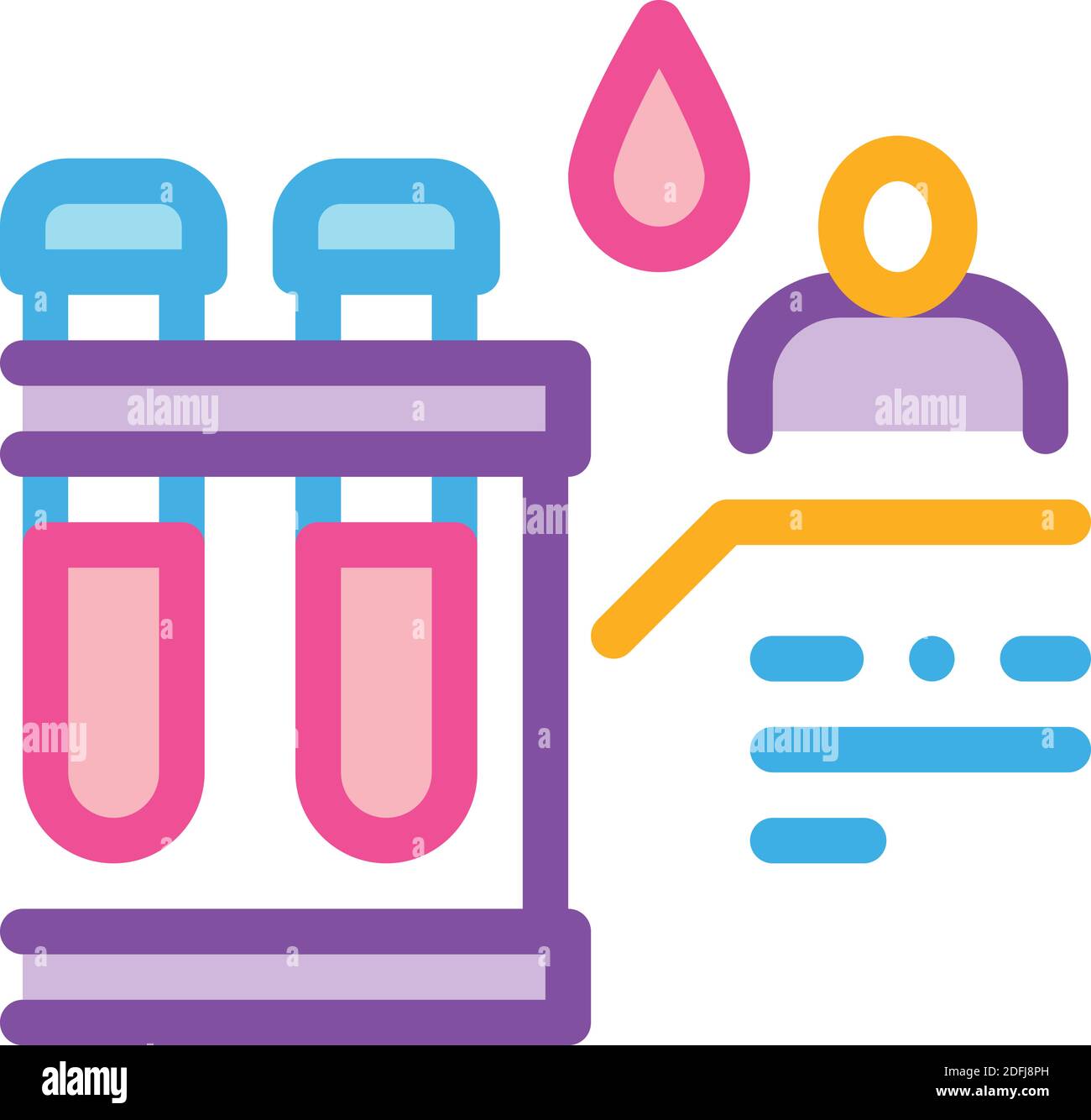 blood test color icon vector illustration Stock Vector Image & Art - Alamy