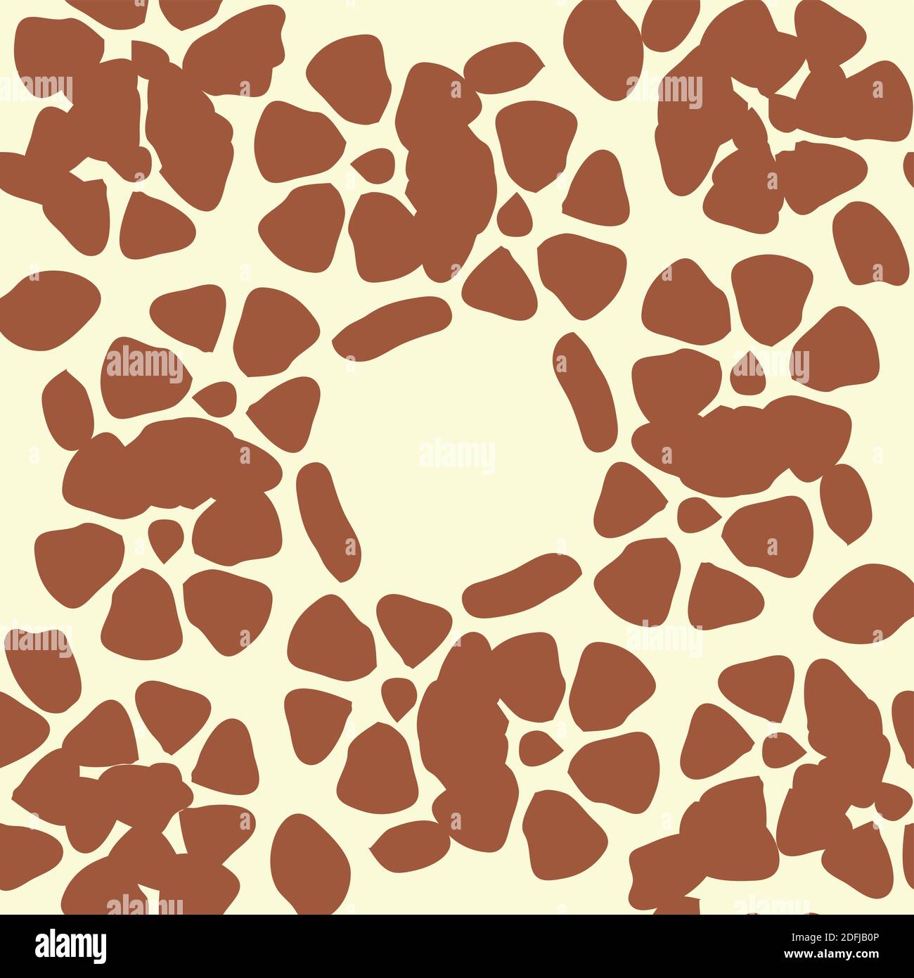 Giraffe fur seamless pattern, tropical animal skin texture Stock Vector ...