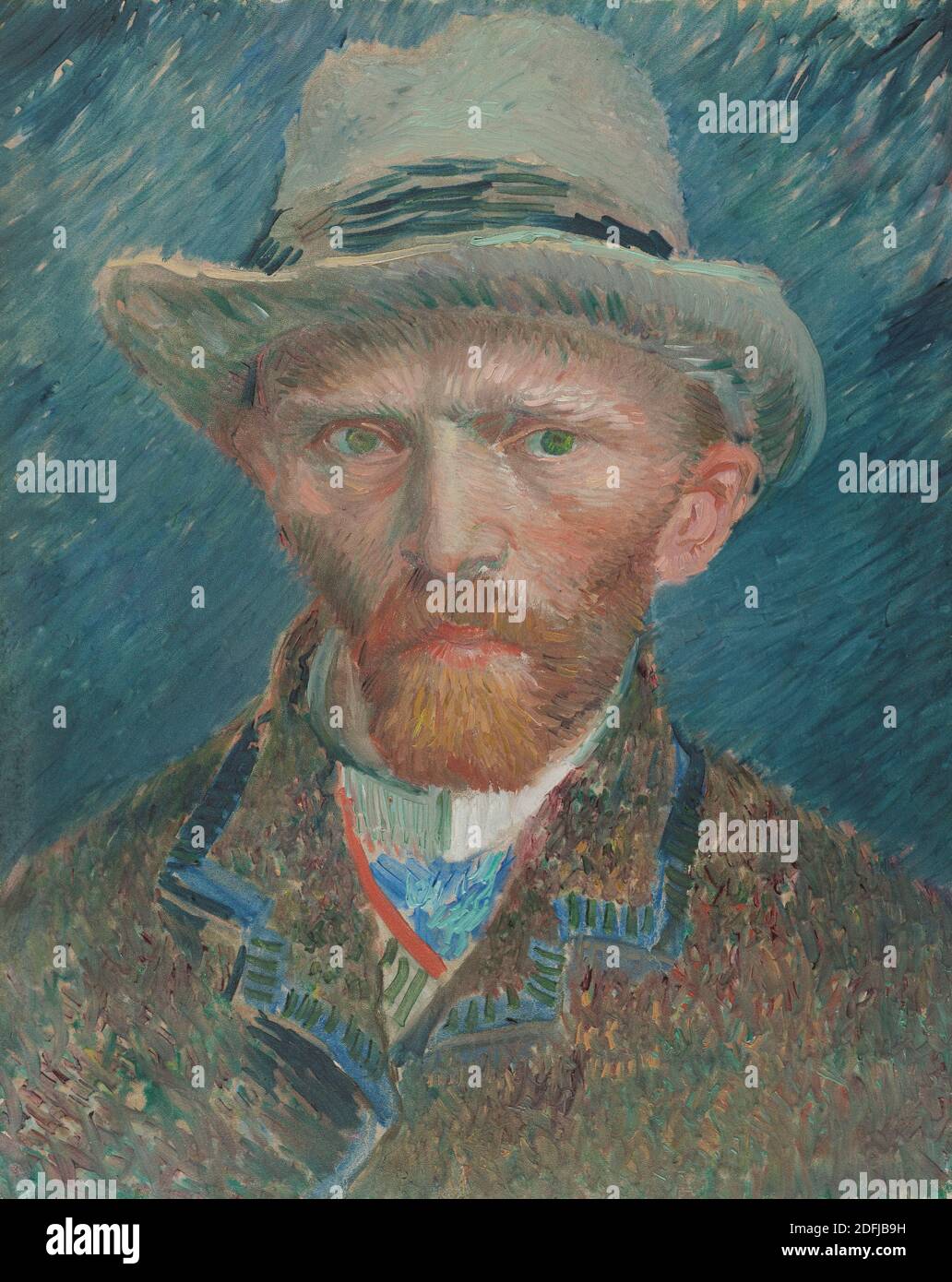 Self-portrait, Vincent van Gogh, 1887 Stock Photo