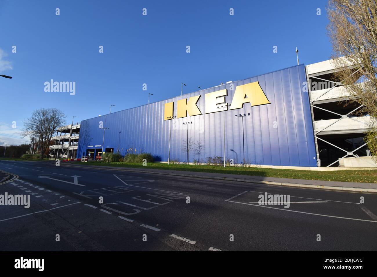 IKEA Carpark Reading Stock Photo