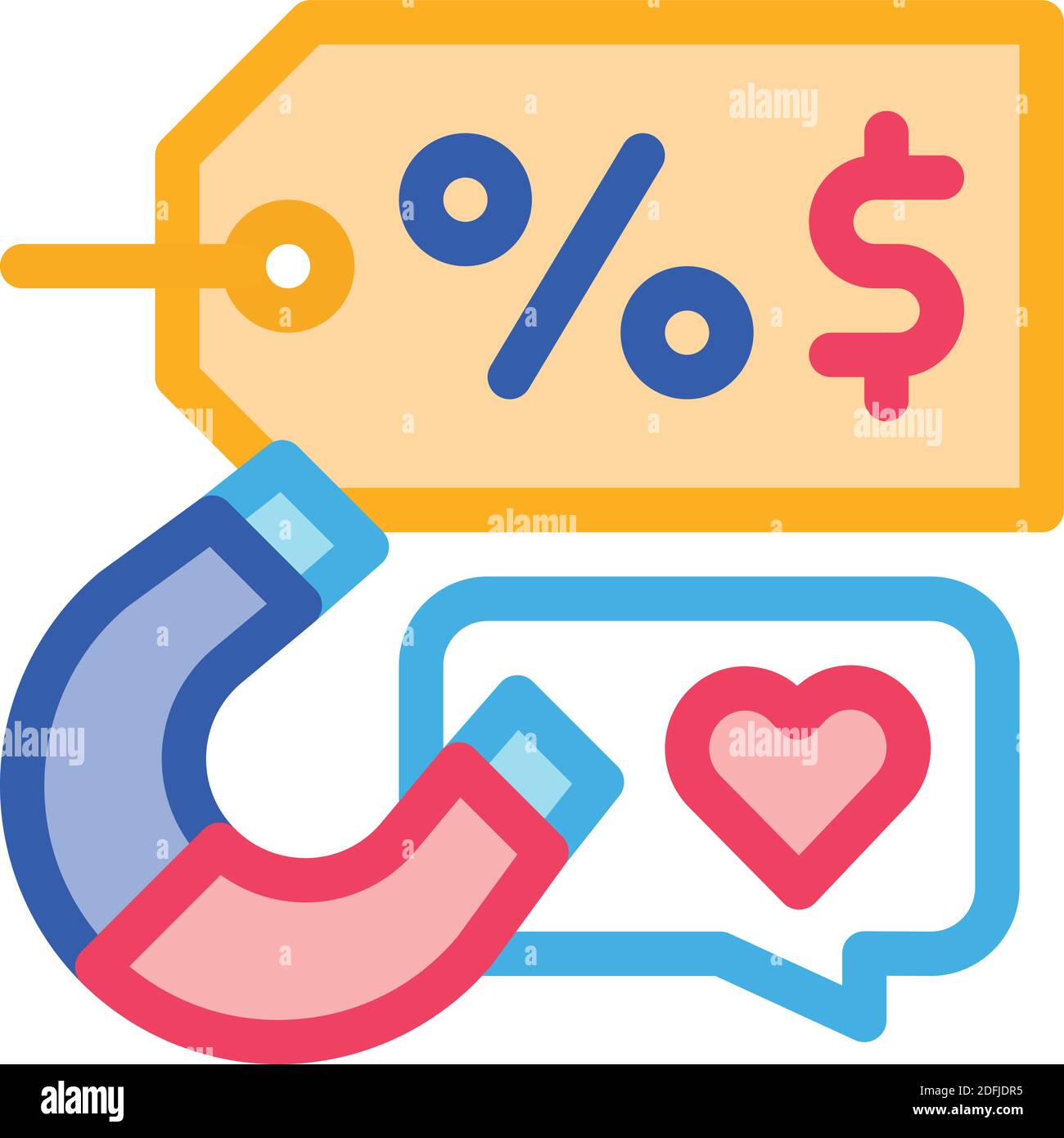 product price discount color icon vector illustration Stock Vector ...