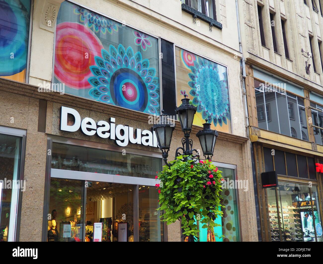 Budapest, Hungary - October 02, 2020: Colourful Desigual store exterior in  the Váci pedestrian street in Budapest downtown Stock Photo - Alamy