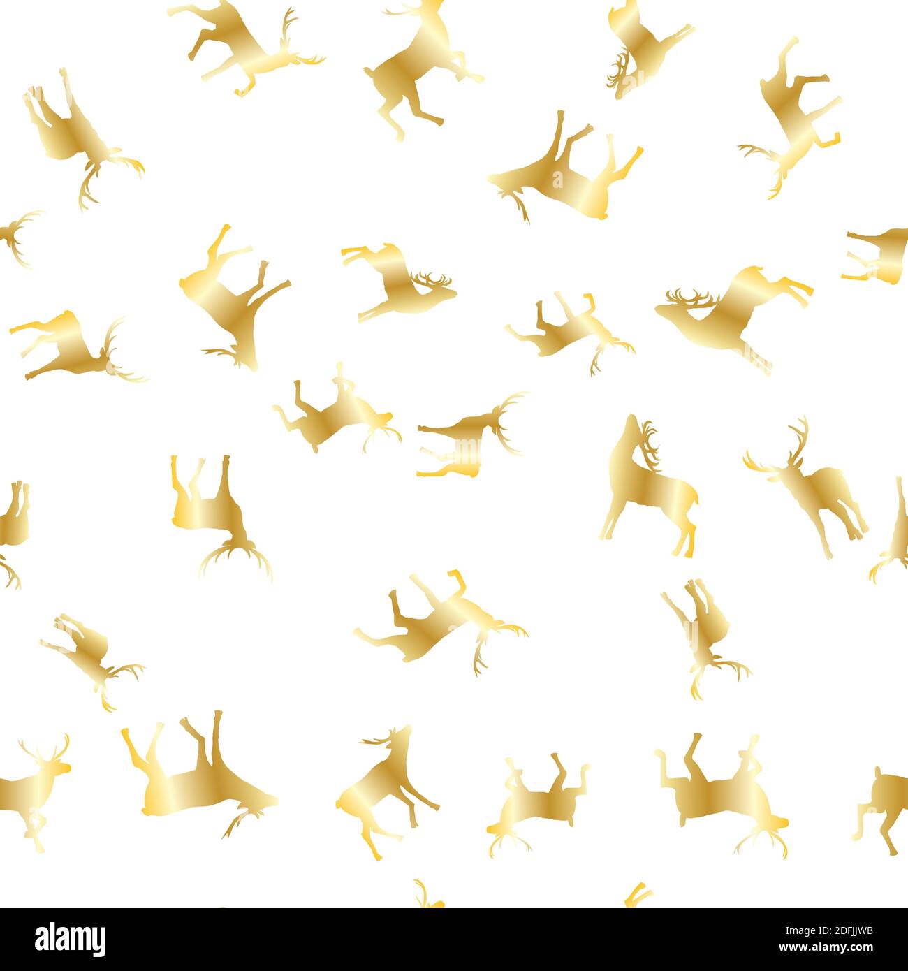 Christmas reindeer seamless pattern background. illustration background. Vector illustration Stock Vector