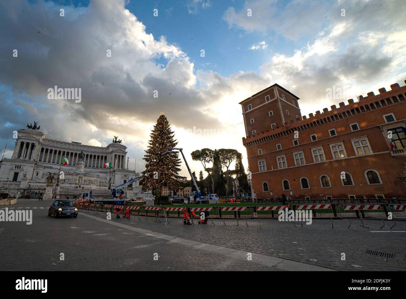 Roma, Piazza Venezia, Via del Corso Stock Photo