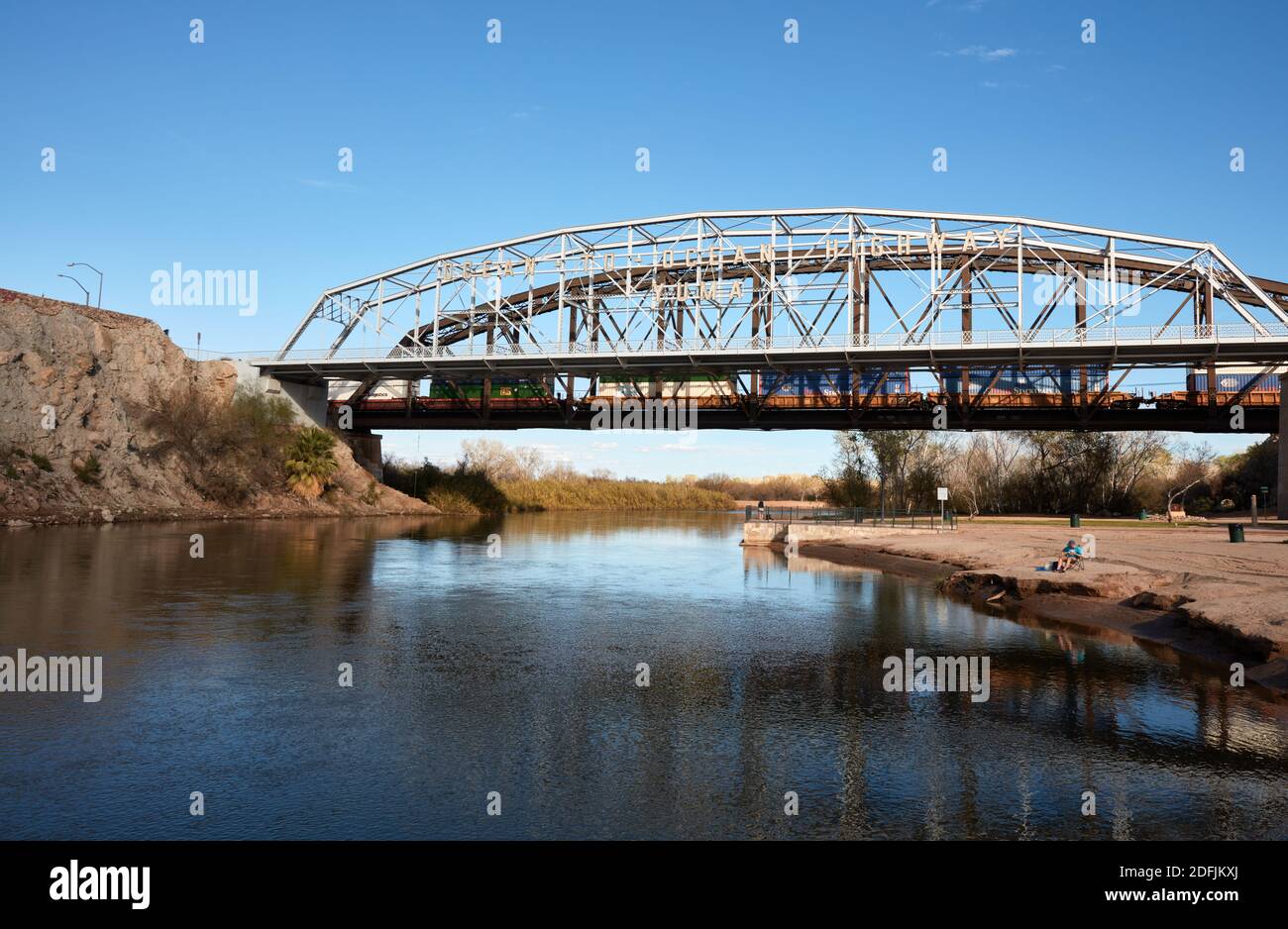 Ocean - to - Ocean highway bridge, Yuma, Arizona Stock Photo