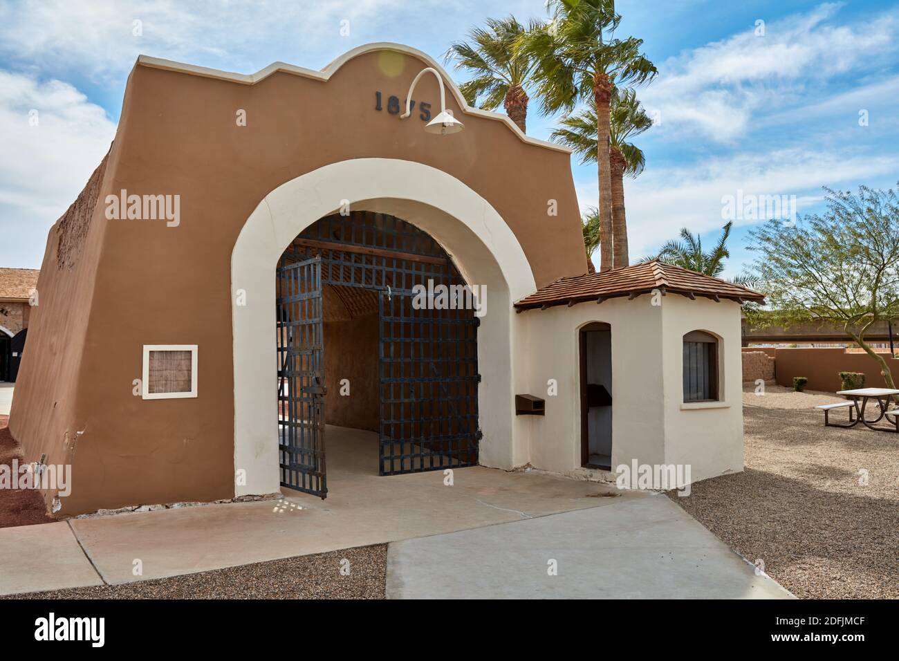 Gatehouse of Yuma territorial prison, Yuma, Arizona Stock Photo