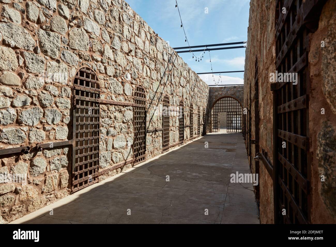 Jail cells at Yuma territorial prison, Yuma, Arizona Stock Photo - Alamy