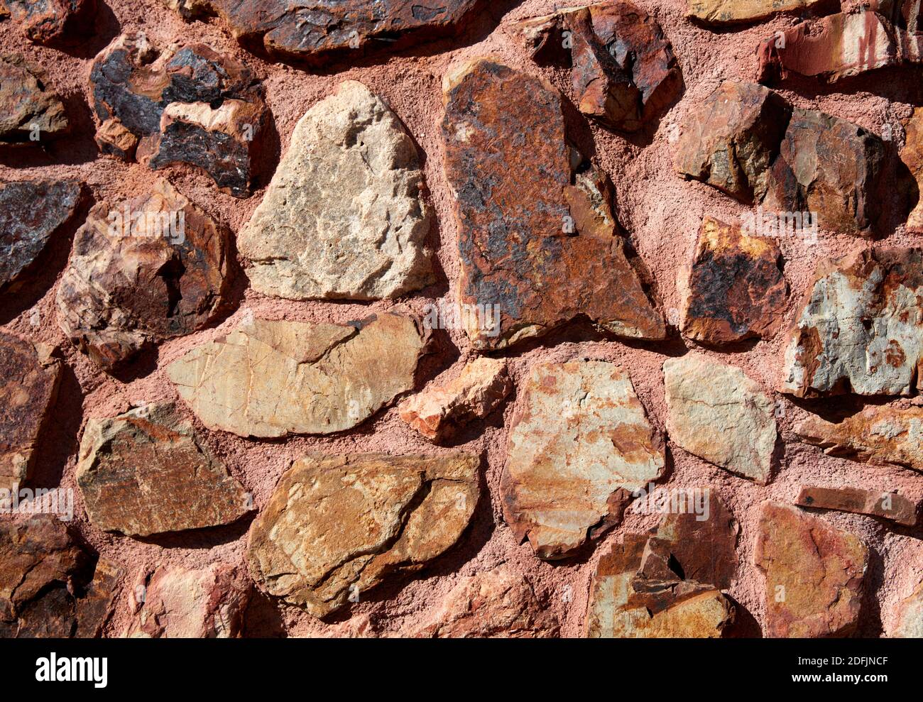 Granite rock wall background Stock Photo