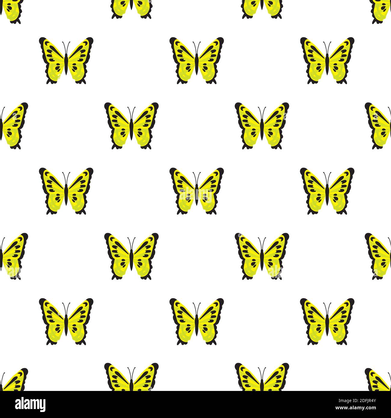 Vector butterflies pattern. Abstract seamless background. Stock Vector
