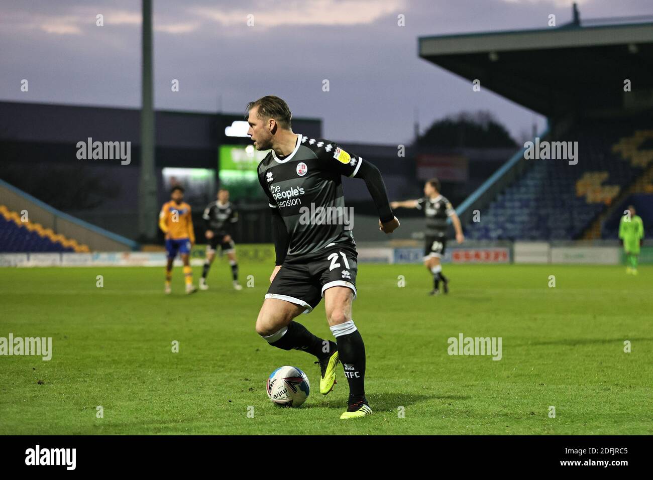 MANSFIELD, ENGLAND. DECEMBER 5TH.Dannie Bulman of Crawley in action during the Sky Bet League 2 match between Mansfield Town and Crawley Town at the One Call Stadium, Mansfield on Saturday 5th December 2020. (Credit: James Holyoak | MI News) Credit: MI News & Sport /Alamy Live News Stock Photo