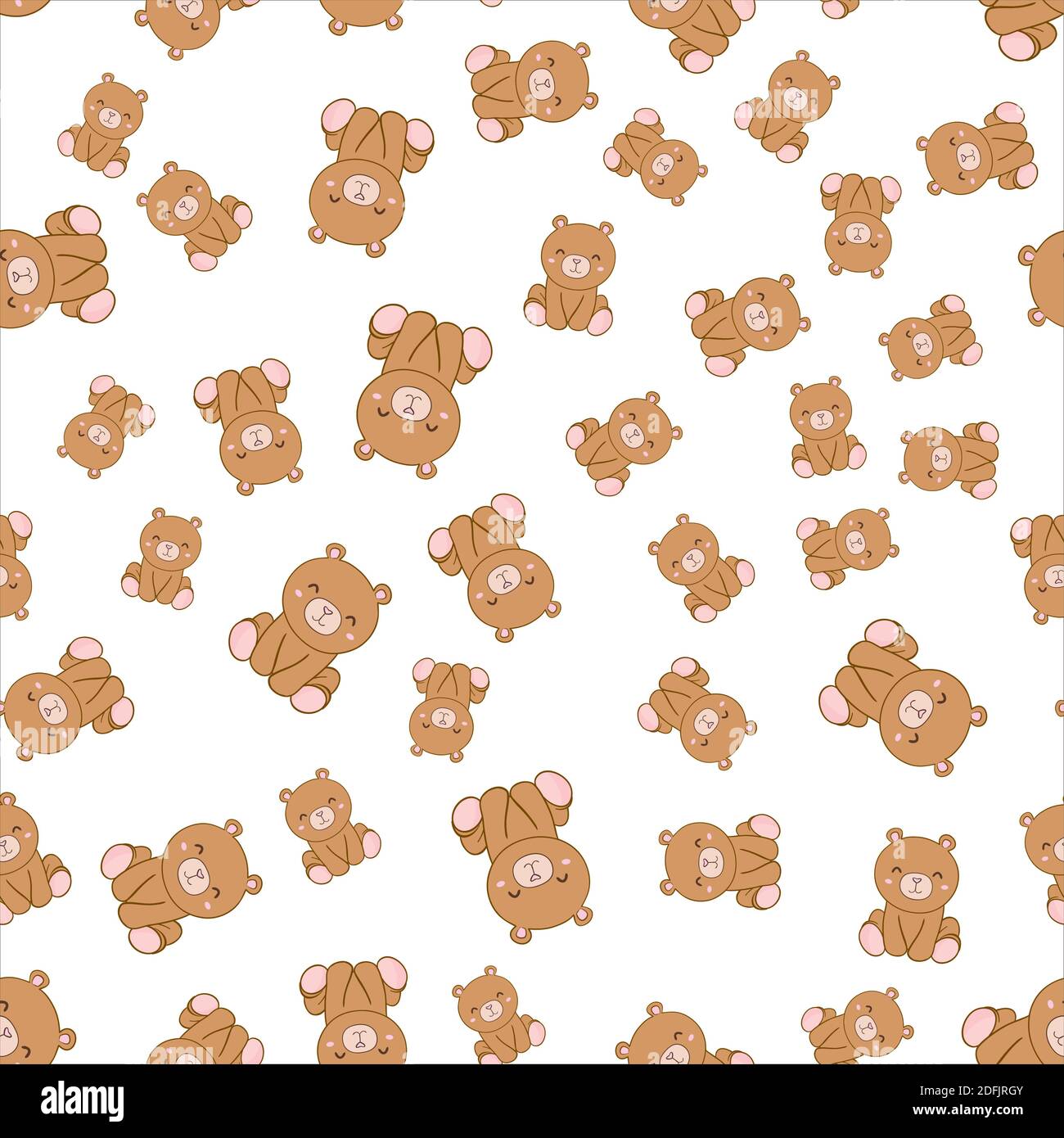 Baby teddy bear seamless pattern background Stock Vector Image & Art