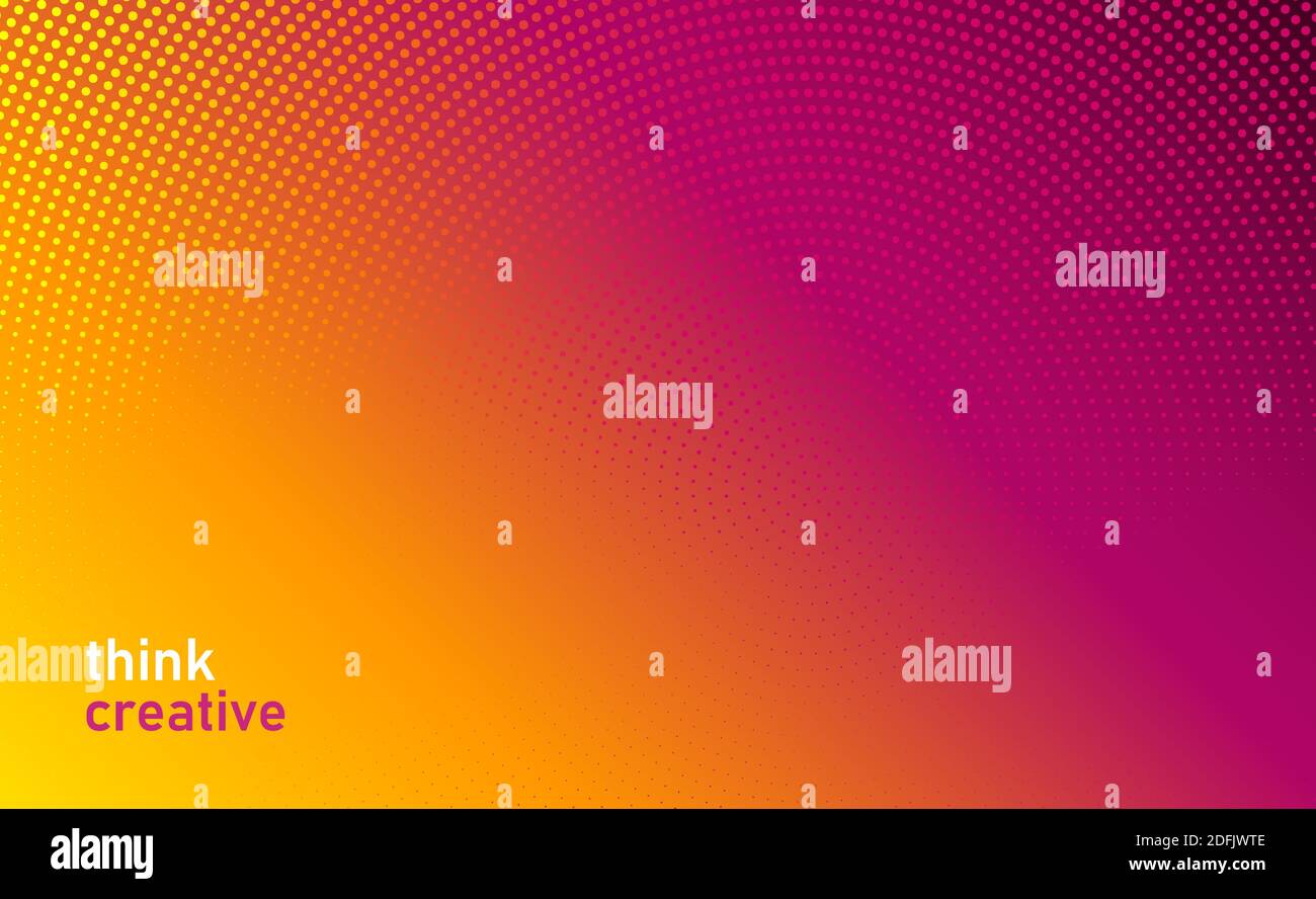 Abstract vector background. Halftone gradient gradation. Vibrant texture. Stock Vector