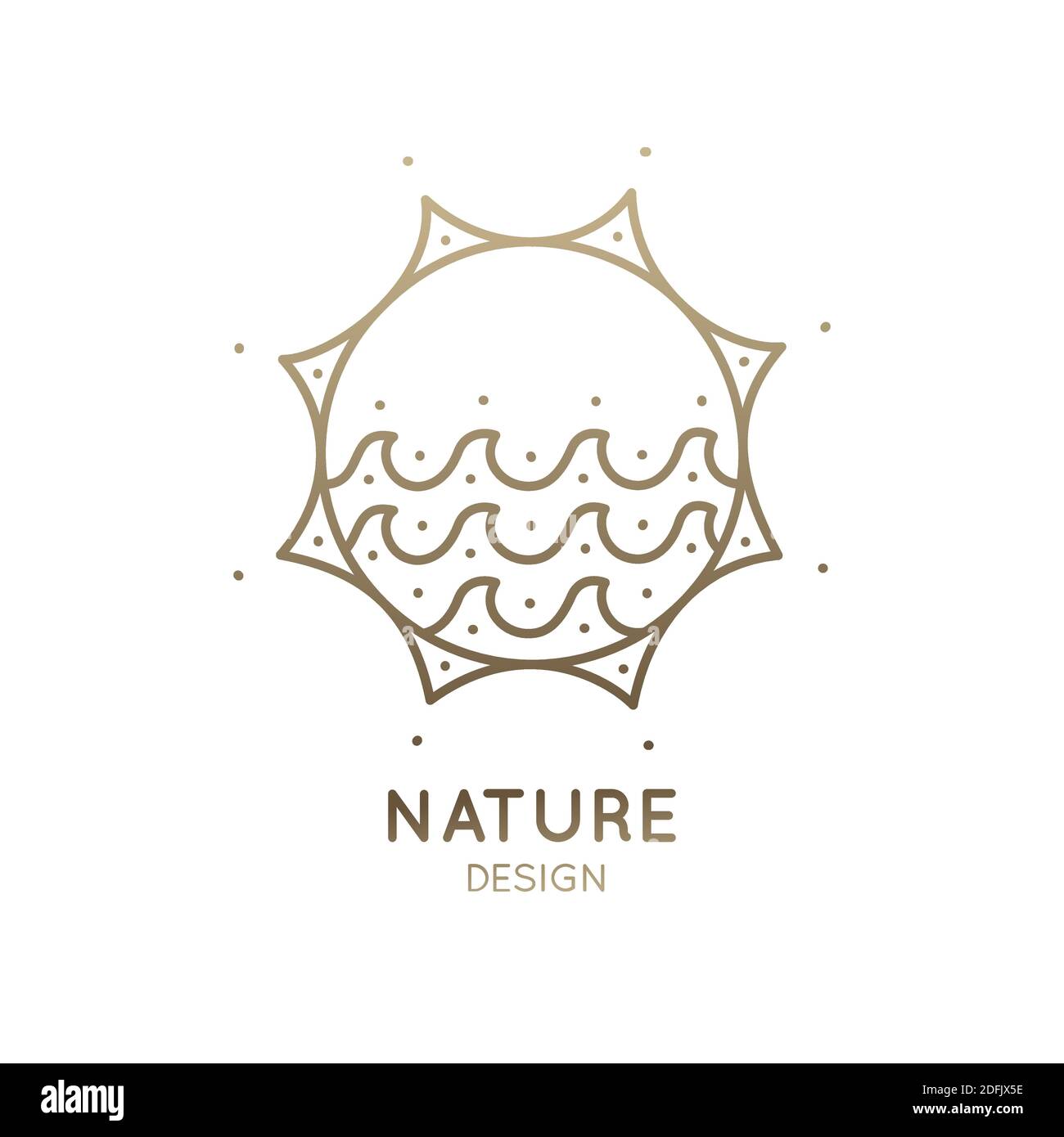 Logo sun and waves Stock Vector Image & Art - Alamy
