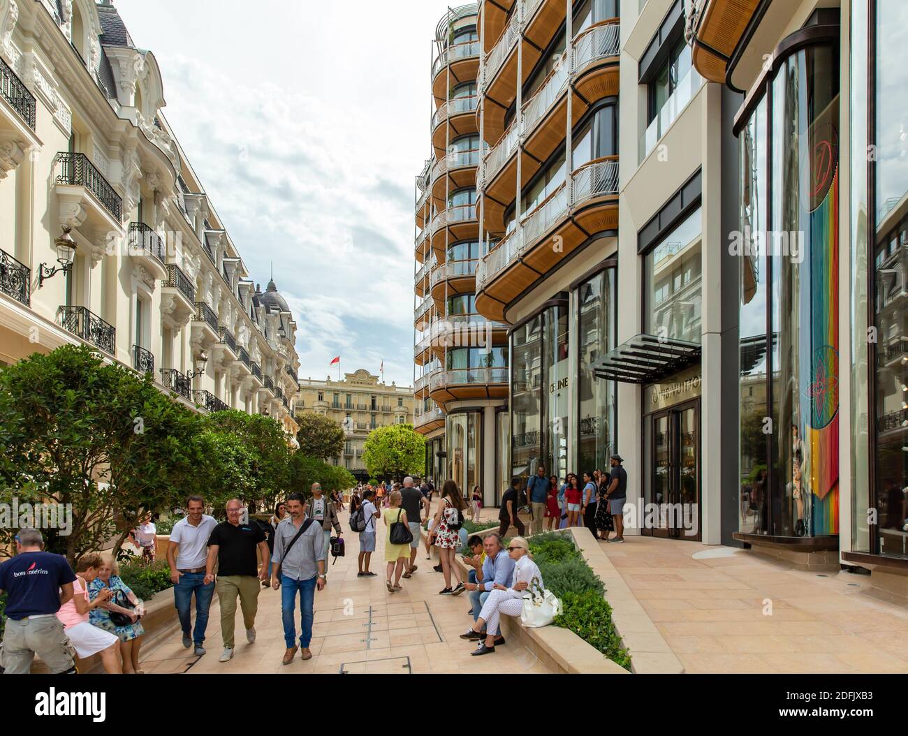 Monte Carlo Monaco June 2022 Facade Louis Vuitton Store Monte