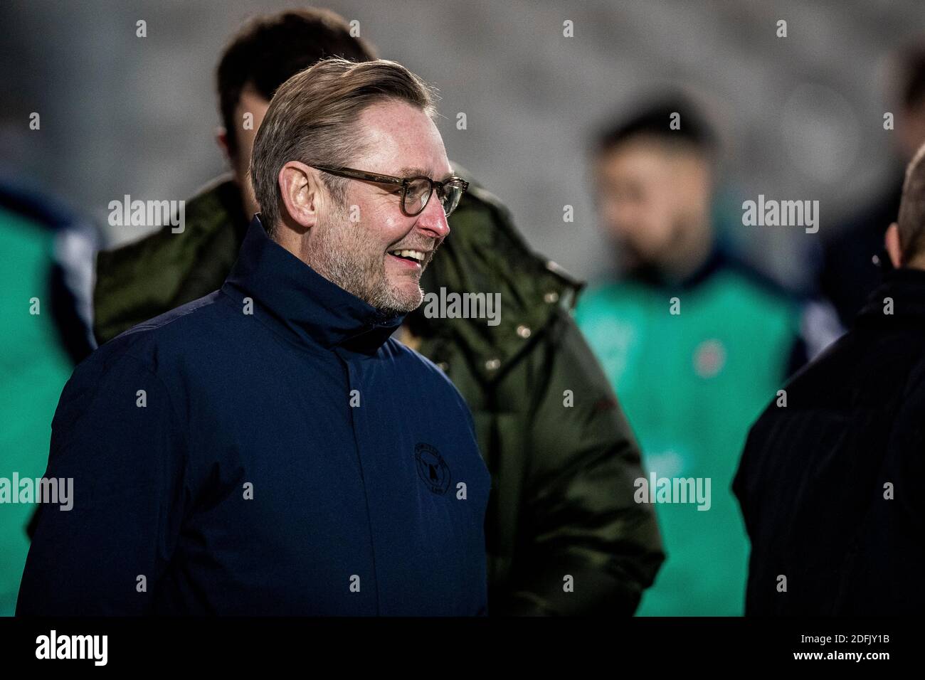Vejle, Denmark. 05th Dec, 2020. Director Claus Steinlein of FC Midtjylland  seen during the 3F Superliga match between Vejle Boldklub and FC  Midtjylland at Vejle Stadion in Vejle. (Photo Credit: Gonzales Photo/Alamy
