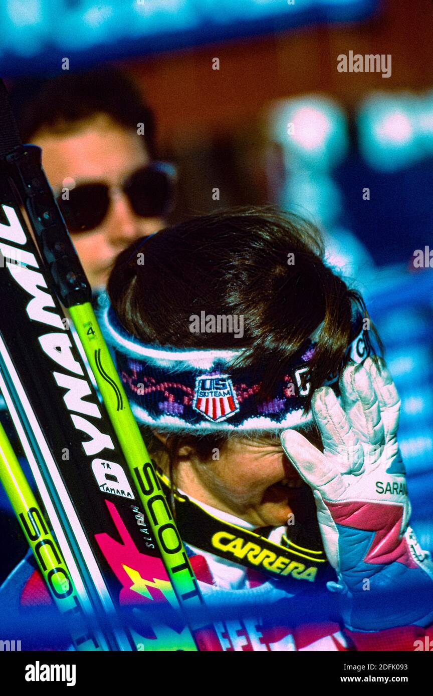 Tamara McKinney (USA) at the 1989 Alpine World Ski Championships Stock