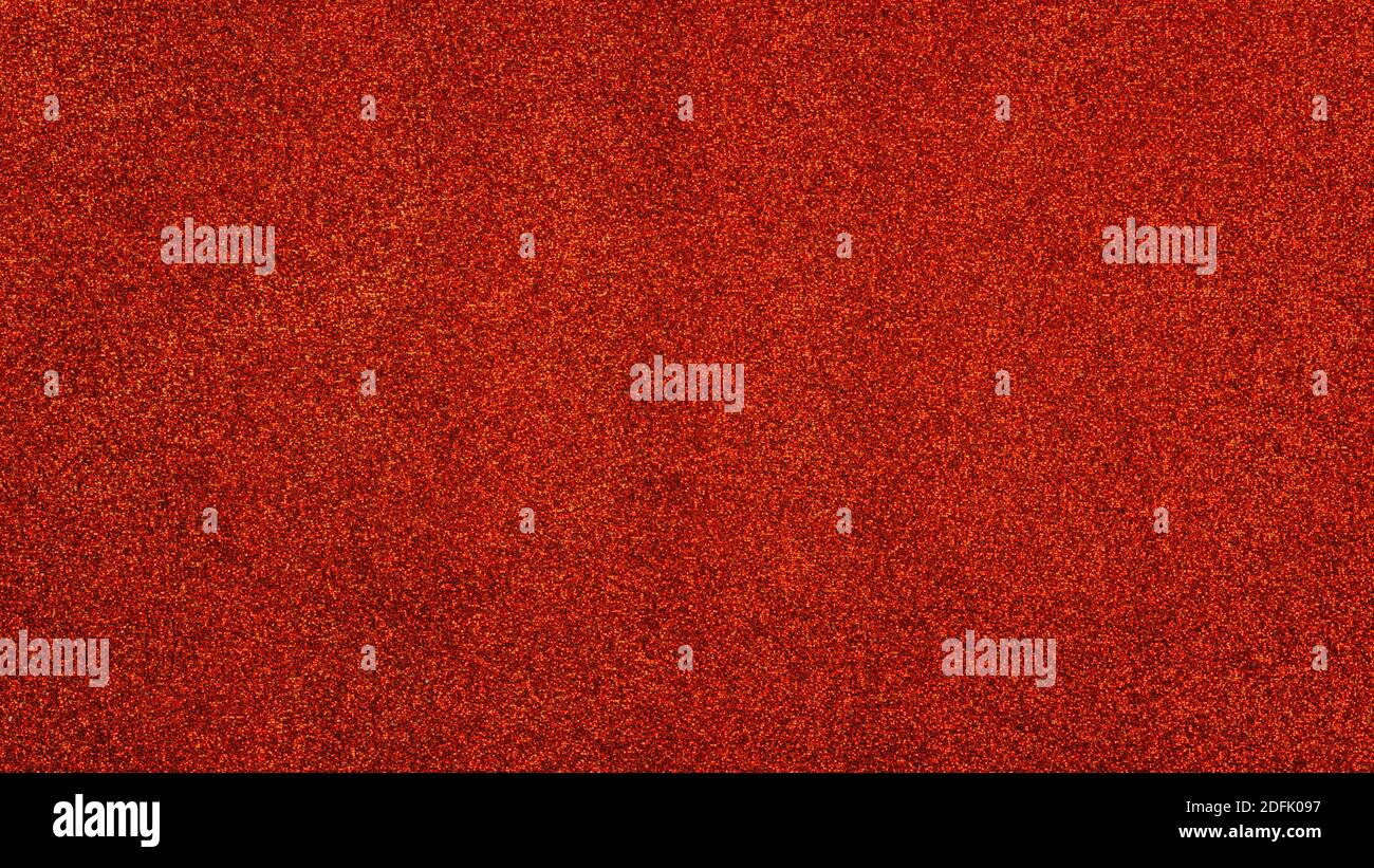 Red glittered fabric close up. Texture and background Stock Photo