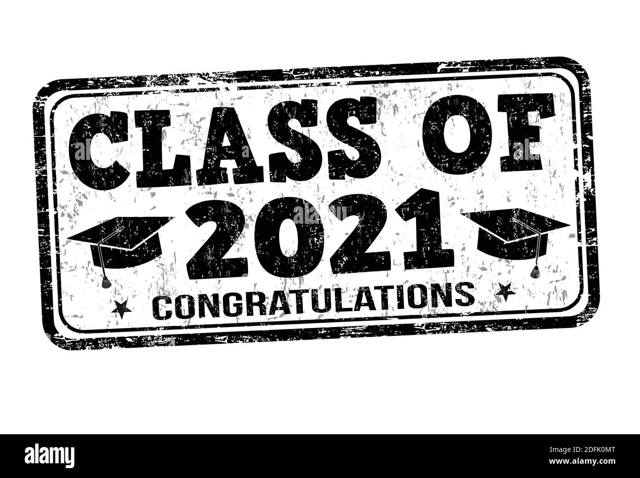 Class of 2021 grunge rubber stamp on white, vector illustration Stock ...