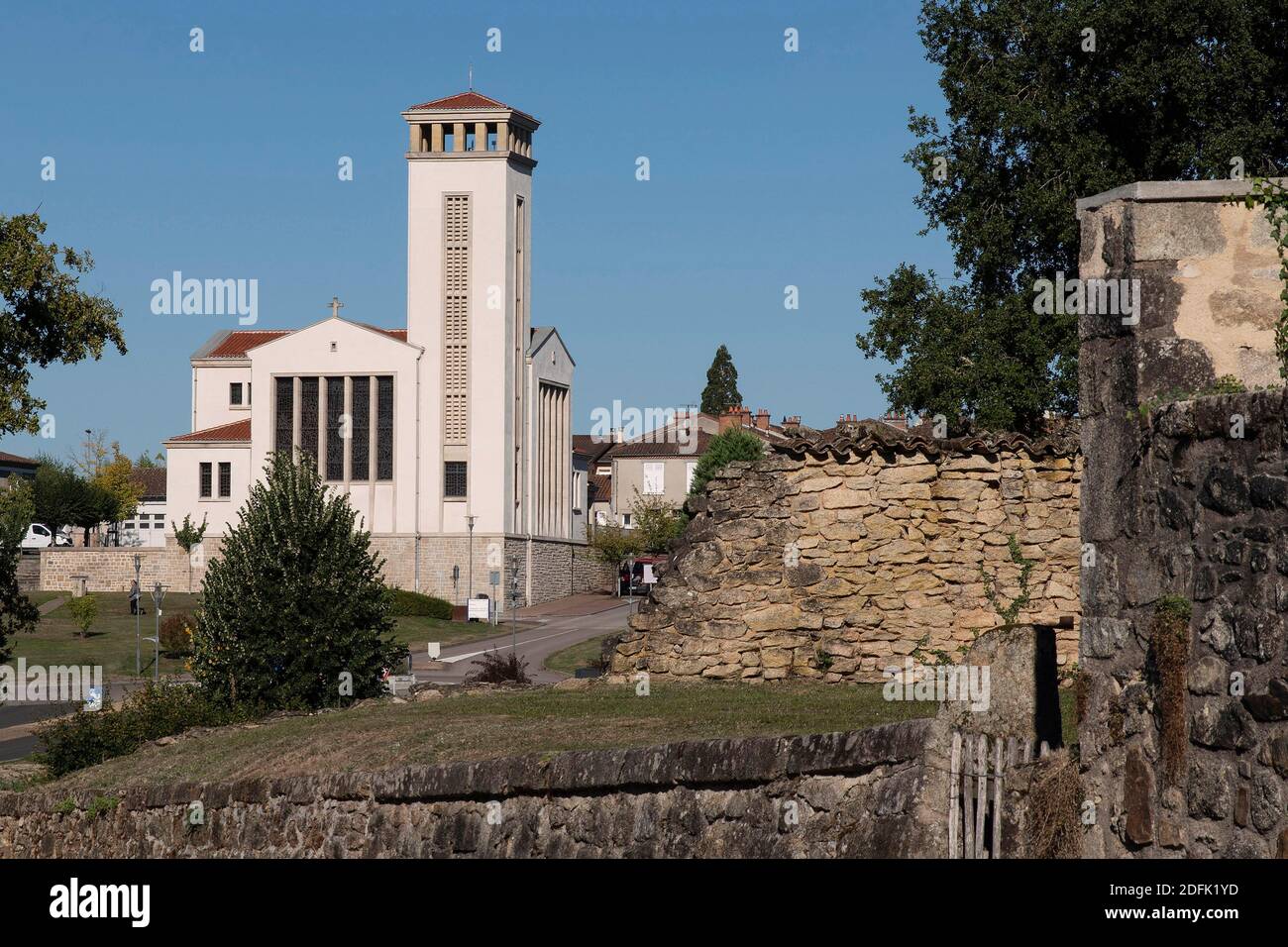 church of Oradour sur Glane in France Stock Photo