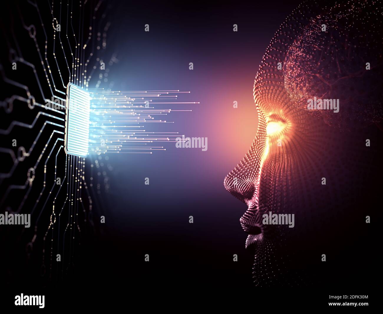 Artificial intelligence, conceptual illustration Stock Photo
