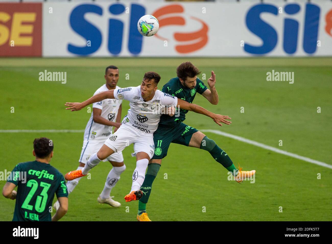 Santos, Brazil. 05th Dec, 2020. Bid during a match between Palmeiras x ...