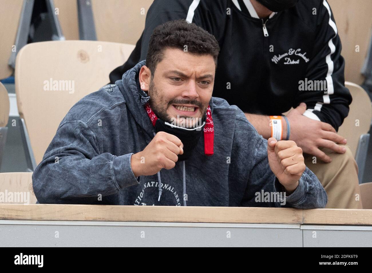 Kev Adams supporter of Stan Wawrinka of Switzerland during the French Open  at Roland Garros on October 02, 2020 in Paris, France. Photo by Laurent  Zabulon/ABACAPRESS.COM Stock Photo - Alamy