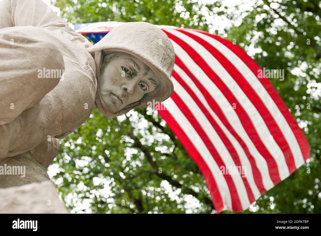 Image of the Iwo Jima Statue in Quantico Virginia. Stock Photo
