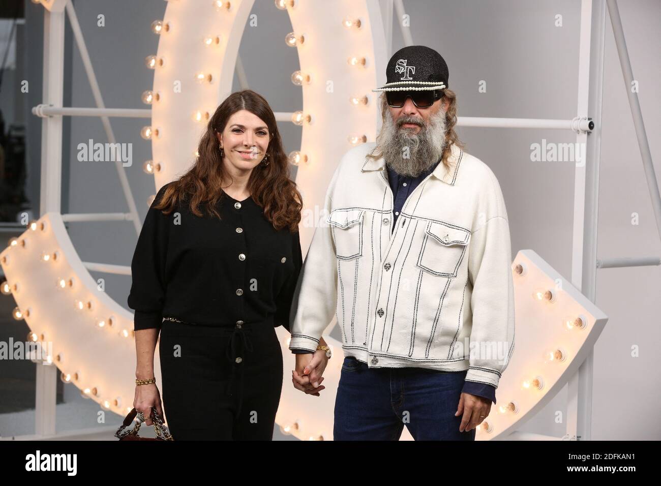 Amandine de la Richardiere and Sebastien Tellier attending the Chanel  Cruise Collection 2020 Photocall at the Grand Palais in Paris, France on  May 03, 2019. Photo by Aurore Marechal/ABACAPRESS.COM Stock Photo - Alamy