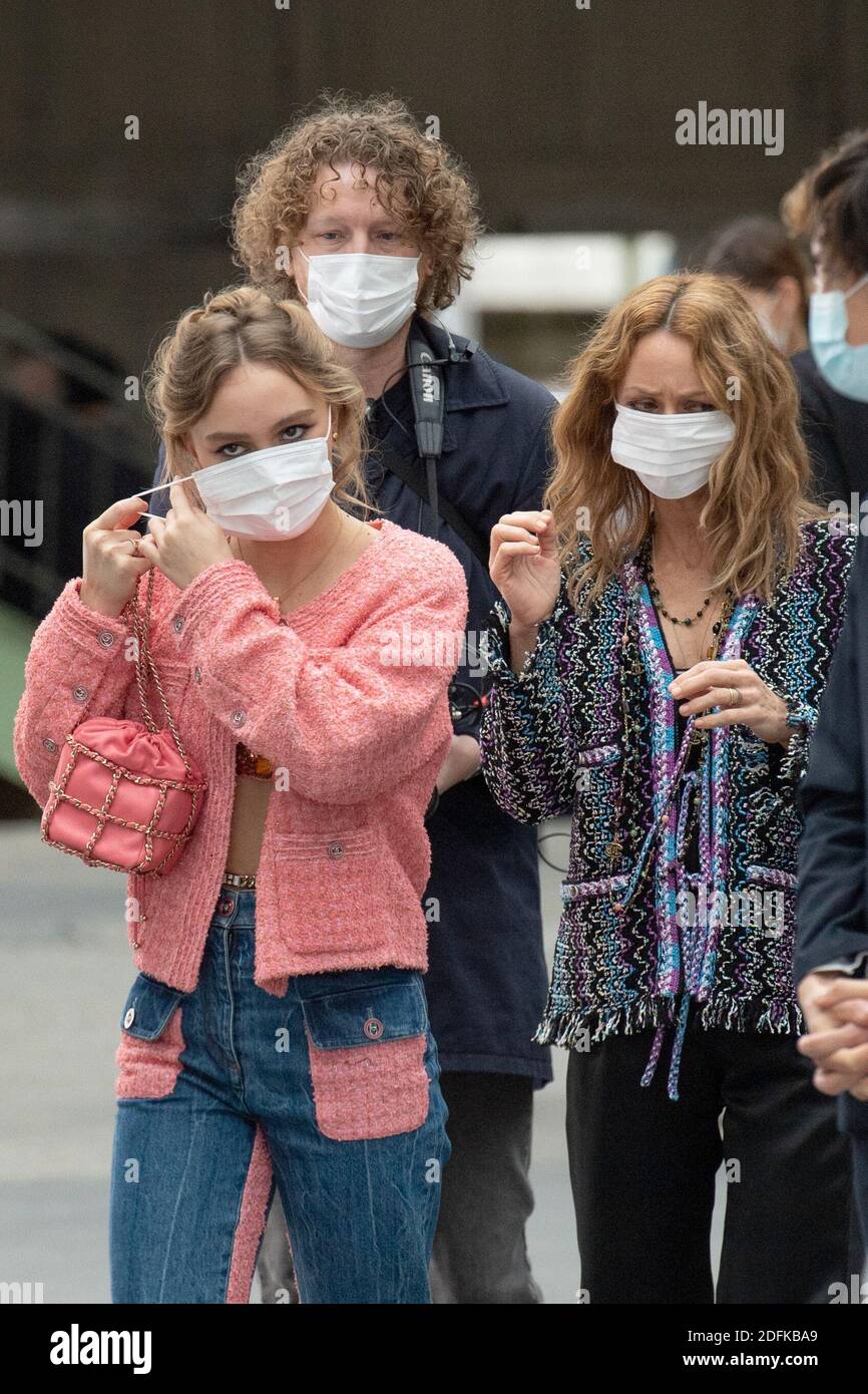 Lily-Rose Depp and Vanessa Paradis Attend The Chanel Show