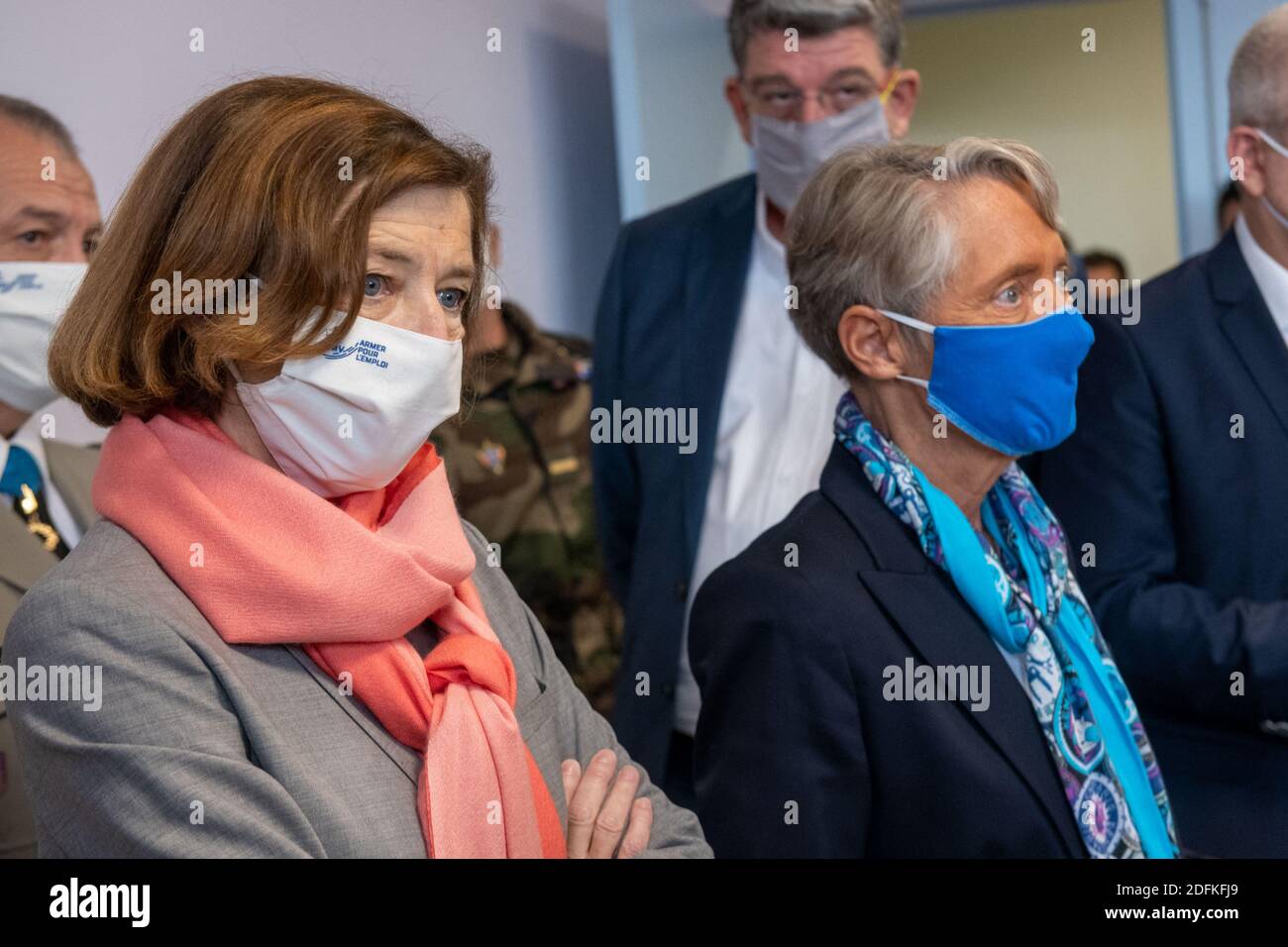 French minister of army Florence Parly and minister of labor Elisabeth ...